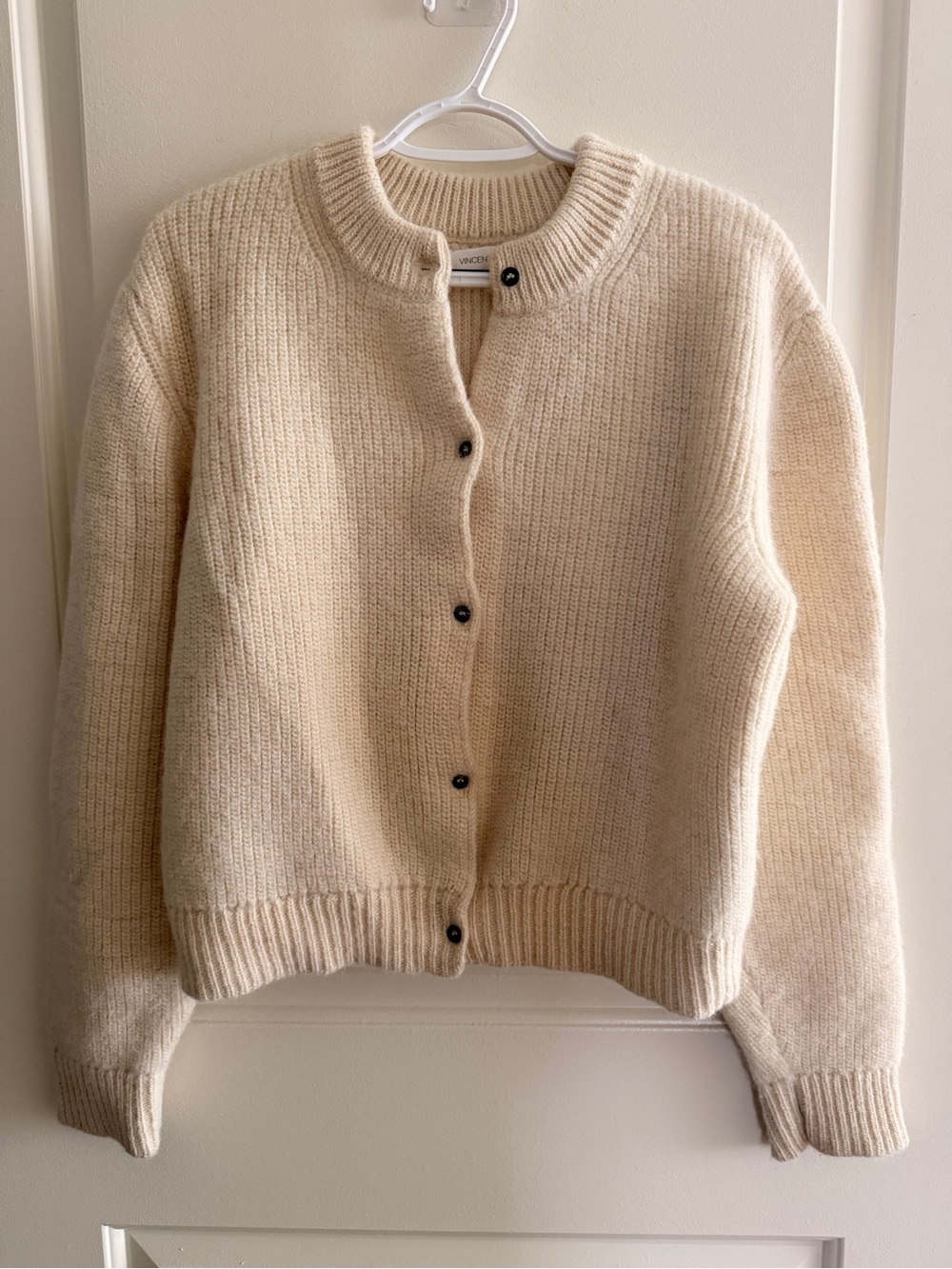 Vincent James Rose Cardigan in Regenerative Domestic Wool & Alpaca